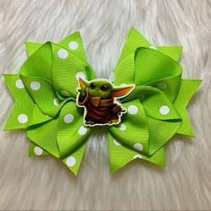 🎀 Star Wars Mandalorian Baby Yoda Hair Bow 🎀